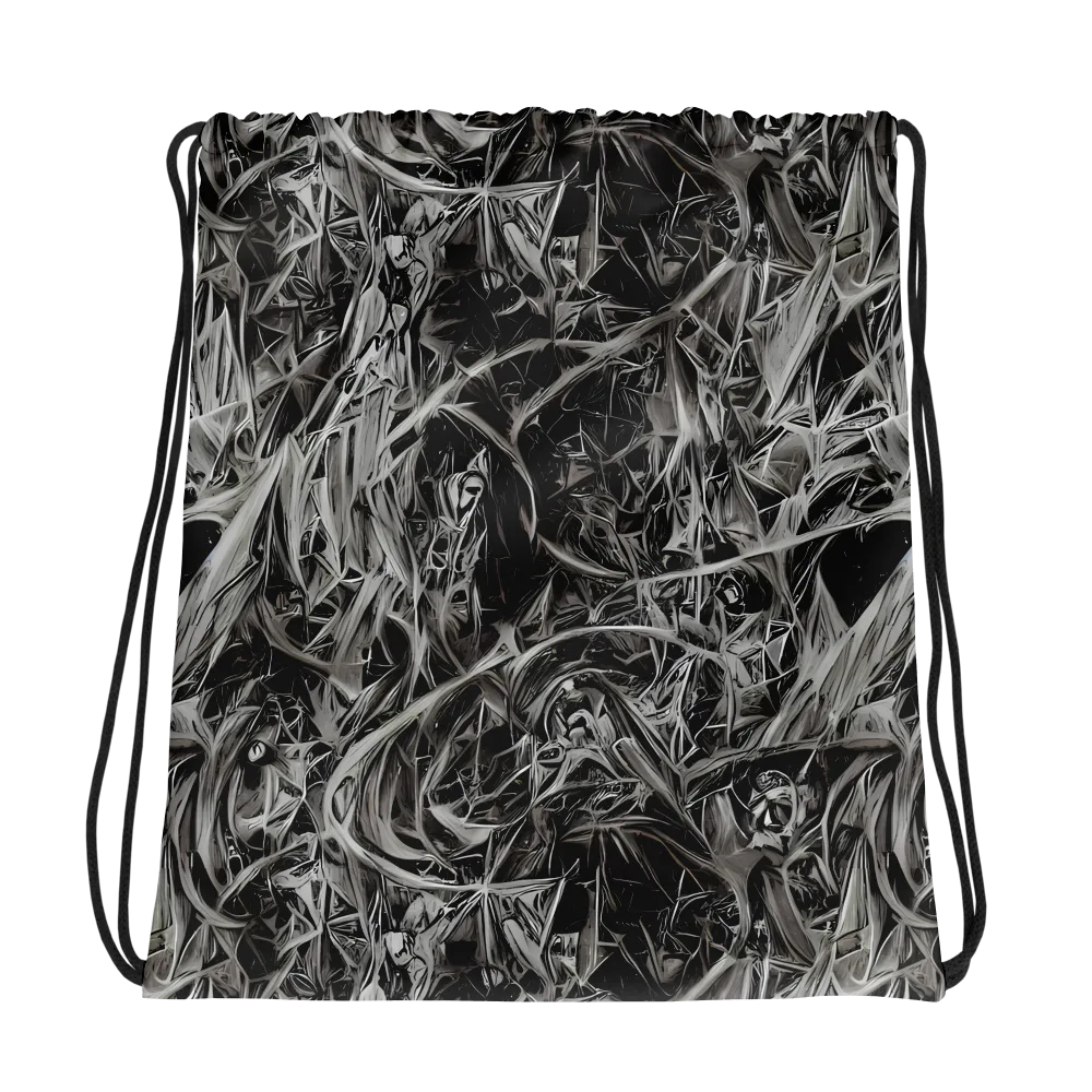 Silver Shatter on Drawstring Bag — Photo