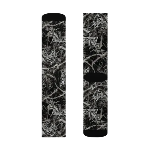 Silver Shatter on a Socks