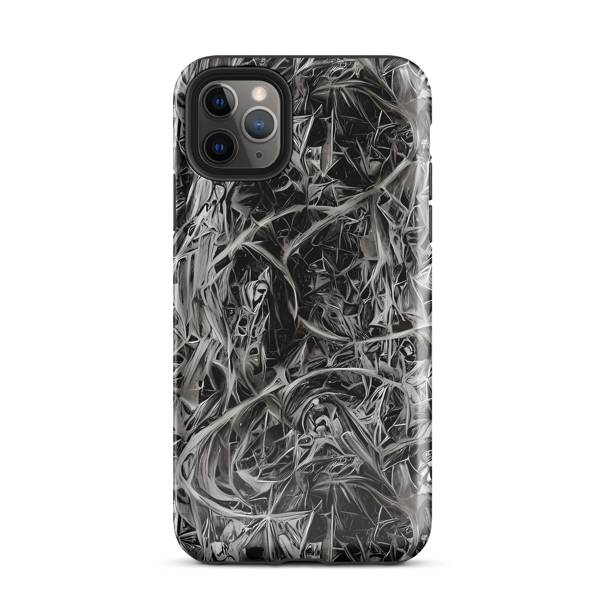 Silver Shatter on Tough Case for iPhone® — Front