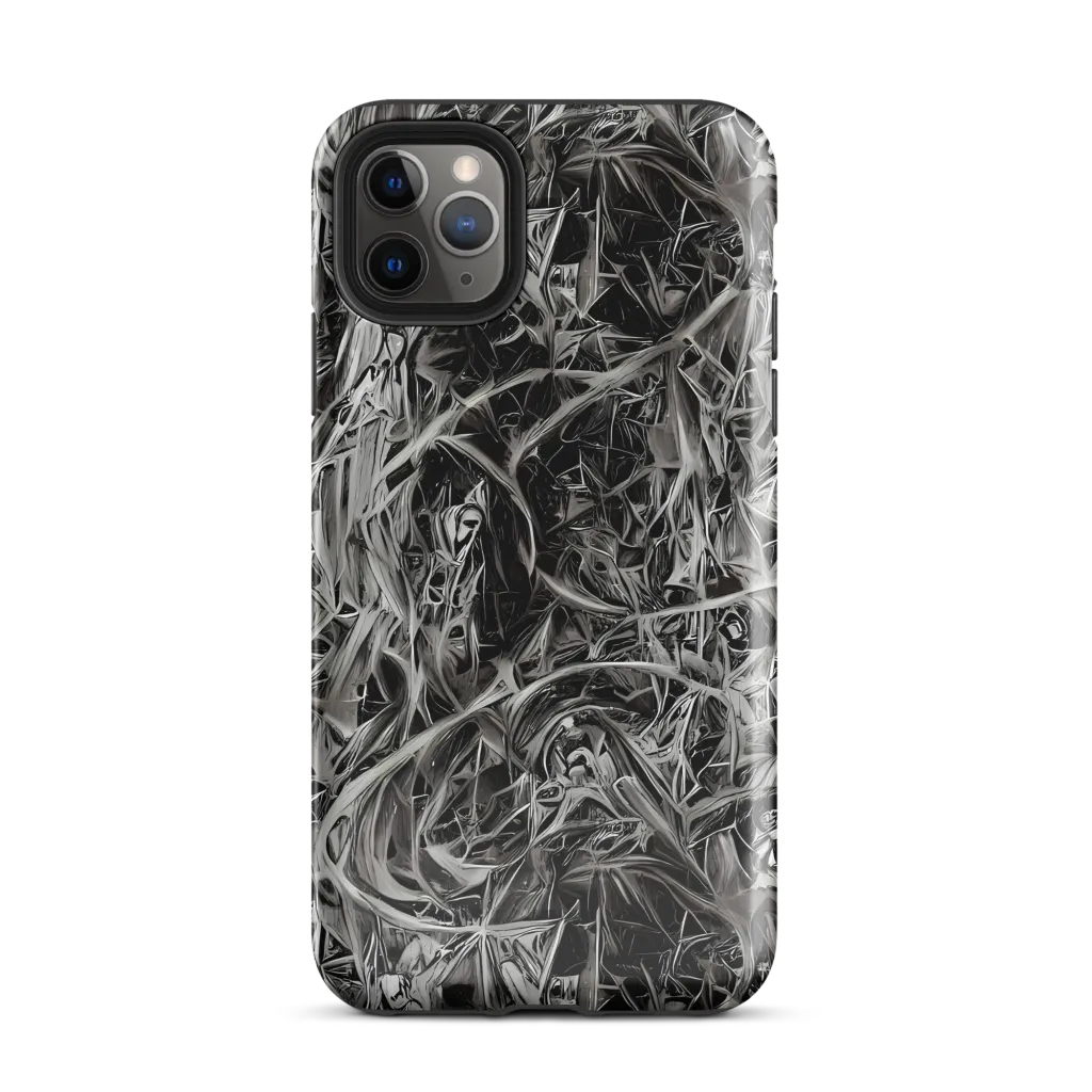 Silver Shatter on Tough Case for iPhone® — Front