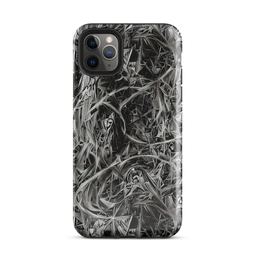 Silver Shatter on a Tough Case for iPhone®
