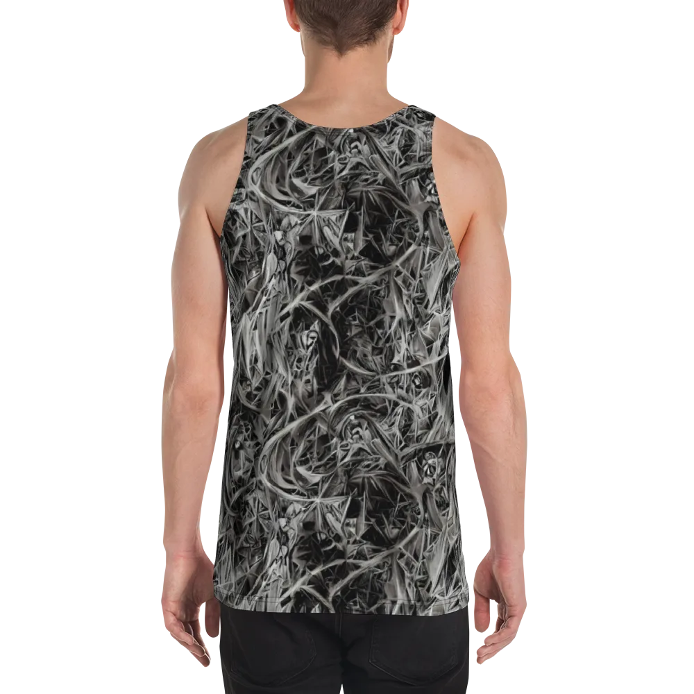 Silver Shatter on Men's Tank Top — Back