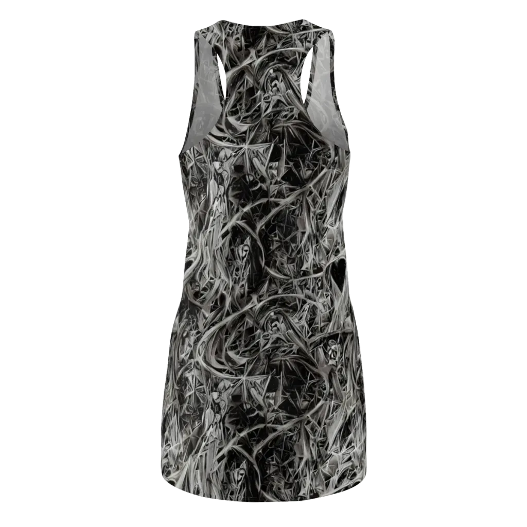 Silver Shatter on Racerback Dress — Back