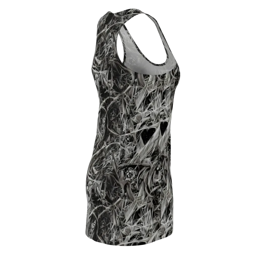 Silver Shatter on Racerback Dress — Back Side