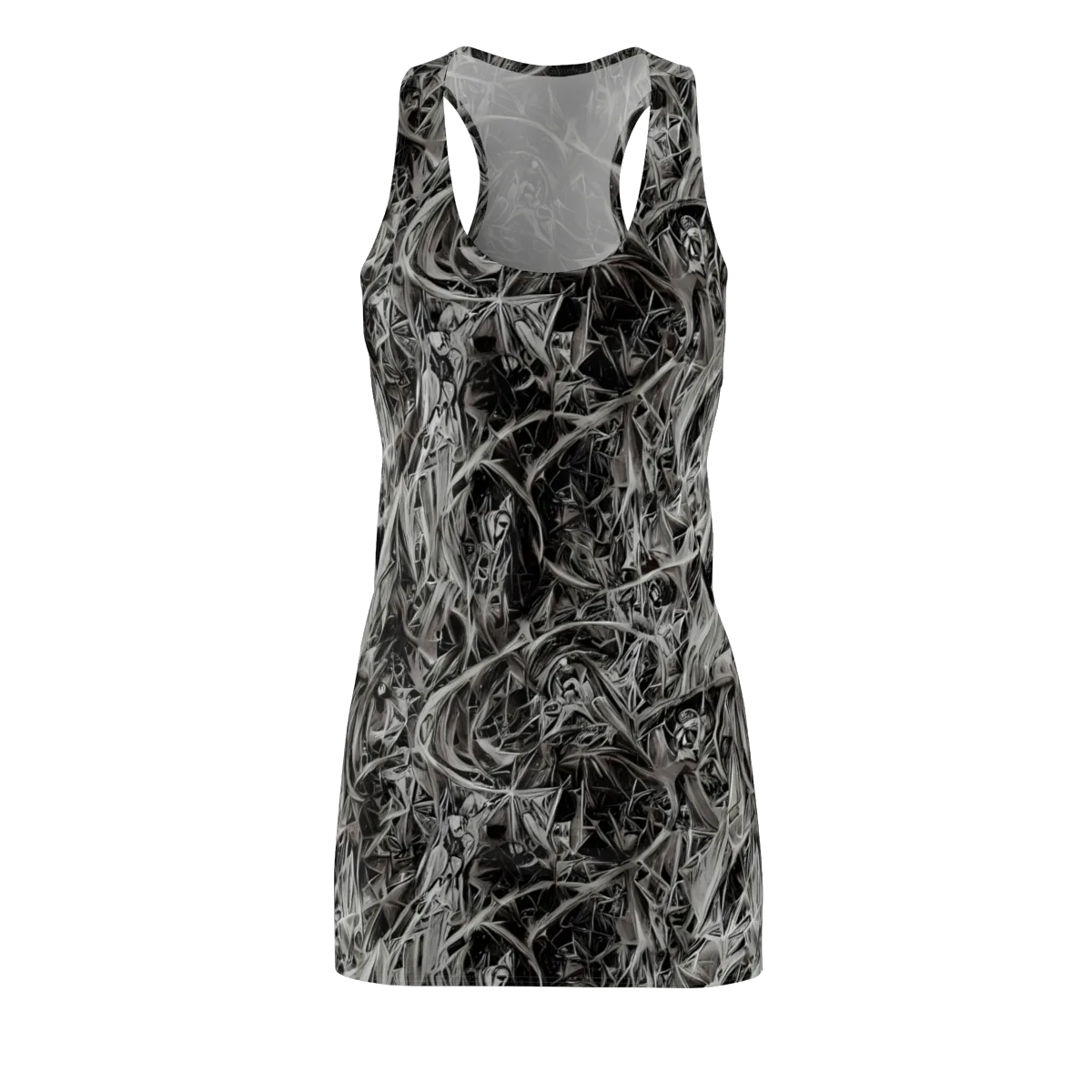 Silver Shatter on Racerback Dress — Front