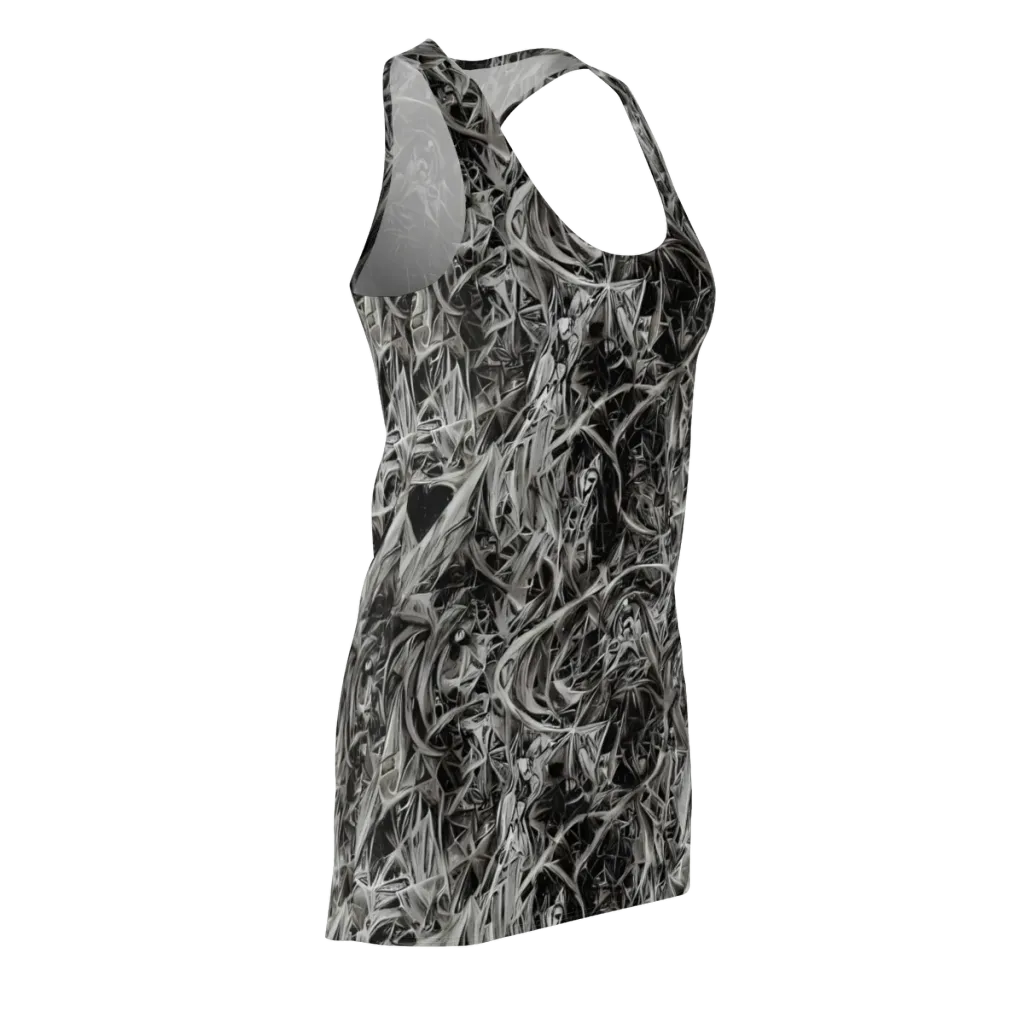 Silver Shatter on Racerback Dress — Front Side