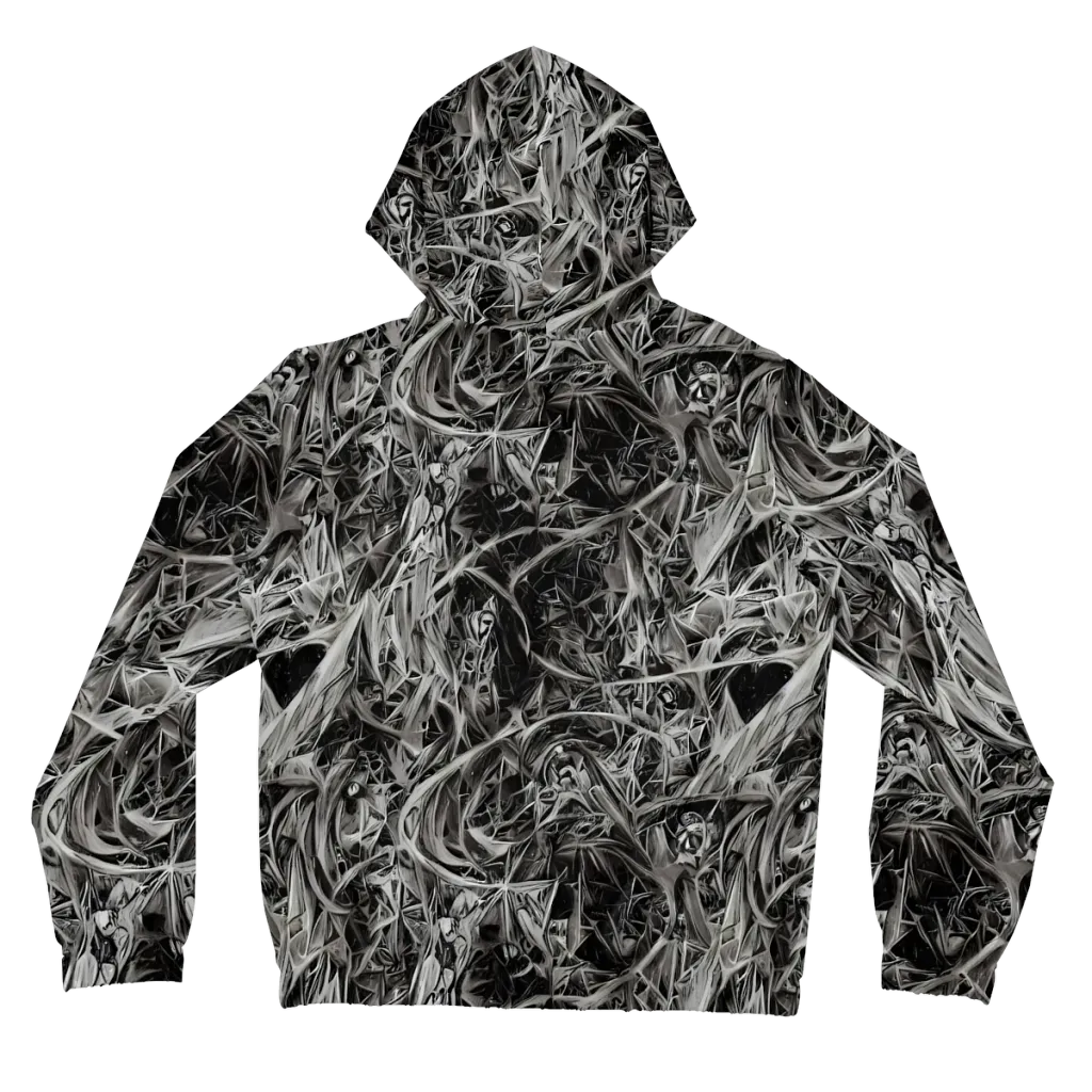 Silver Shatter on Women's Full-Zip Hoodie — Back