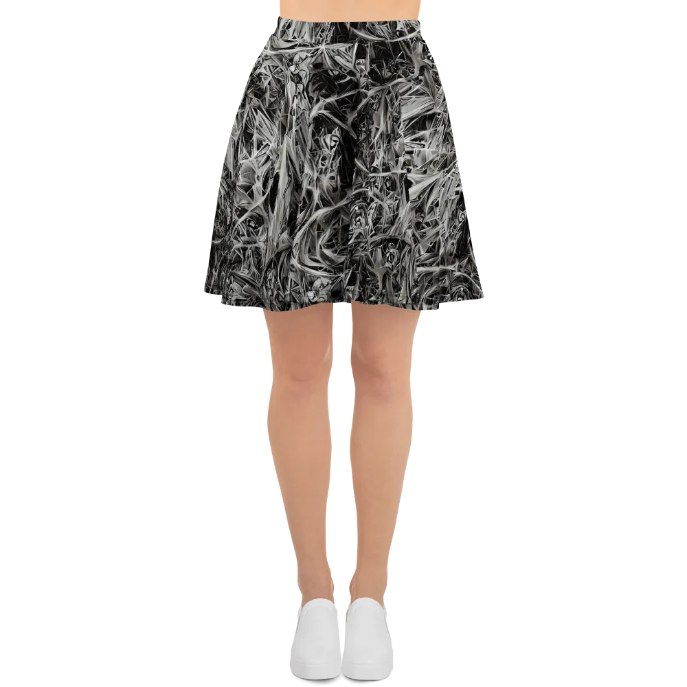 Silver Shatter on Skater Skirt — Front