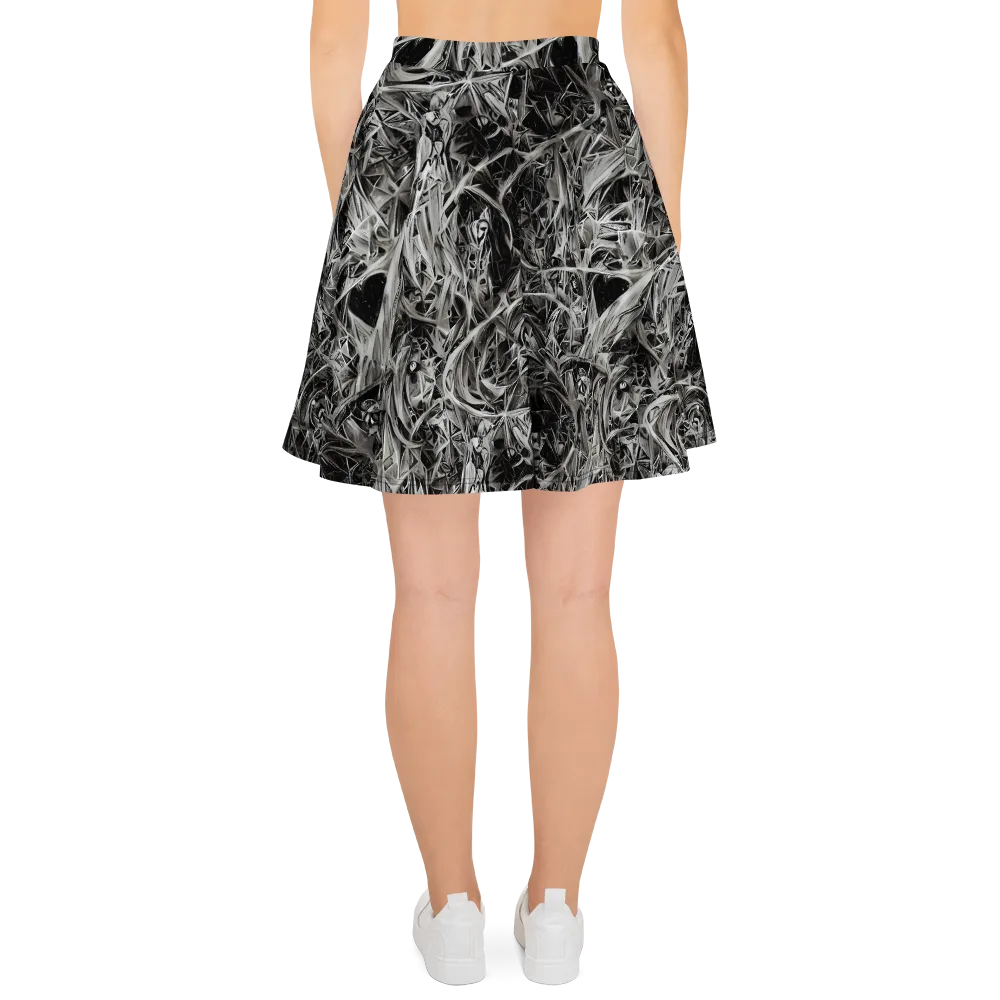 Silver Shatter on Skater Skirt — Back