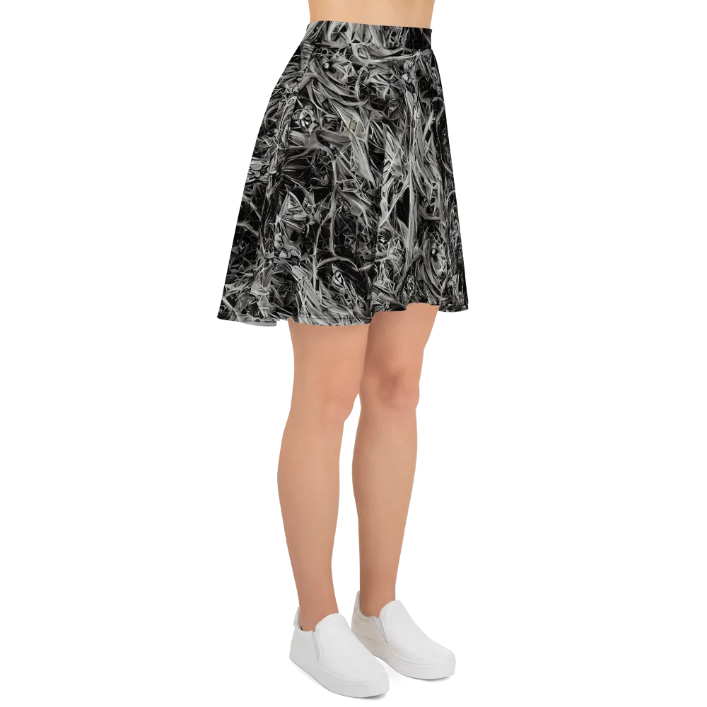 Silver Shatter on Skater Skirt — Right