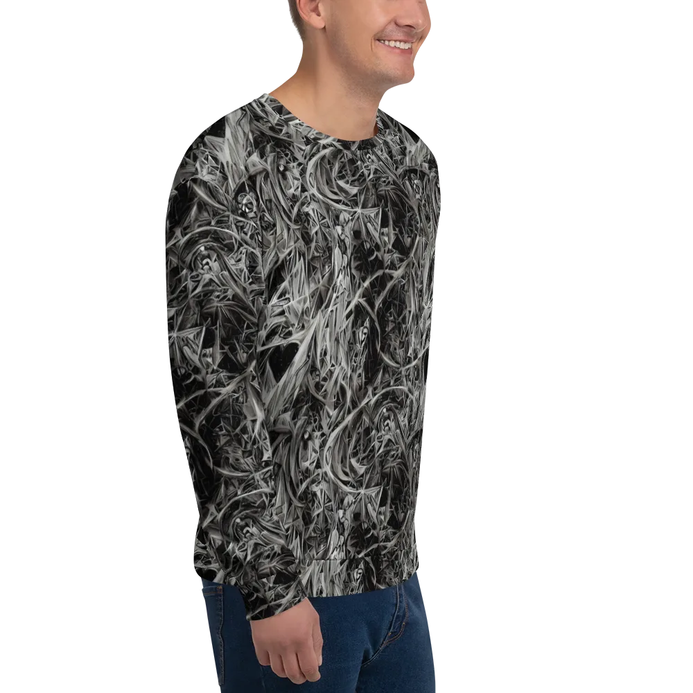 Silver Shatter on Sweatshirt — Right Front