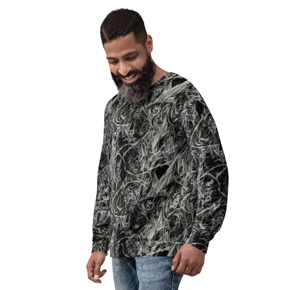 Silver Shatter on Sweatshirt — Left Front