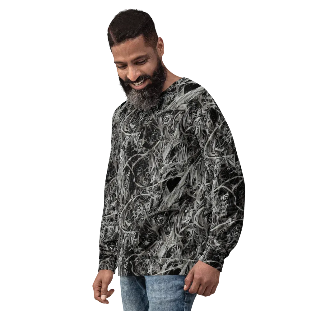 Silver Shatter on Sweatshirt — Left Front