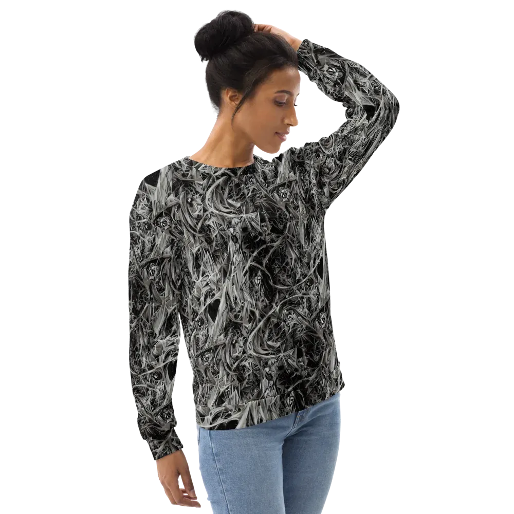 Silver Shatter on Sweatshirt — Right Front