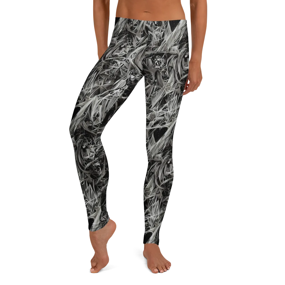 Silver Shatter on Leggings — Front