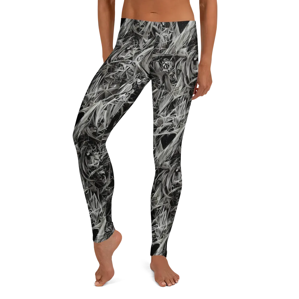 Silver Shatter on Leggings — Front
