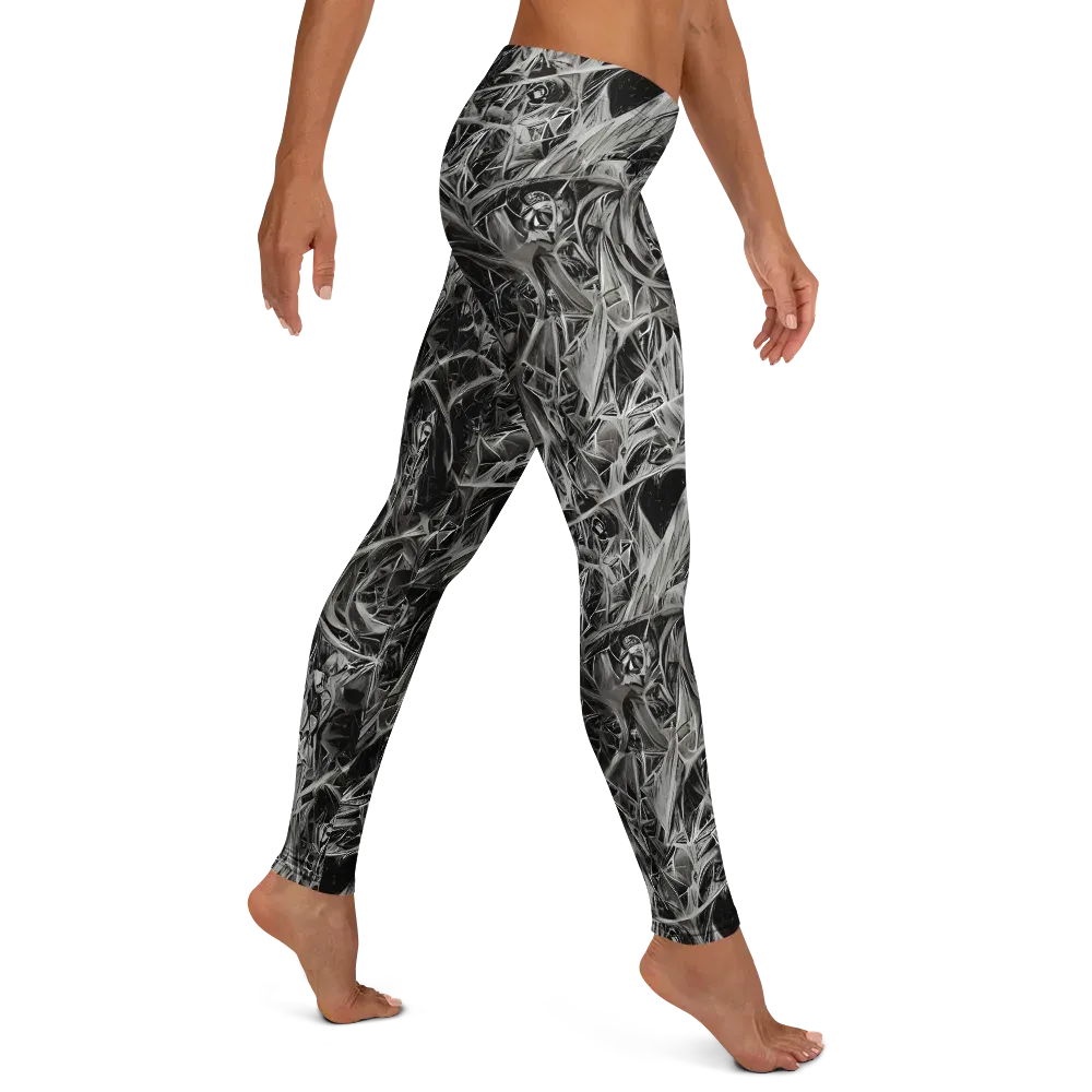 Silver Shatter on Leggings — Right