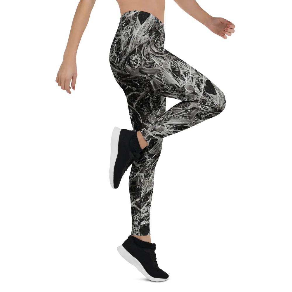 Silver Shatter on Leggings — Right