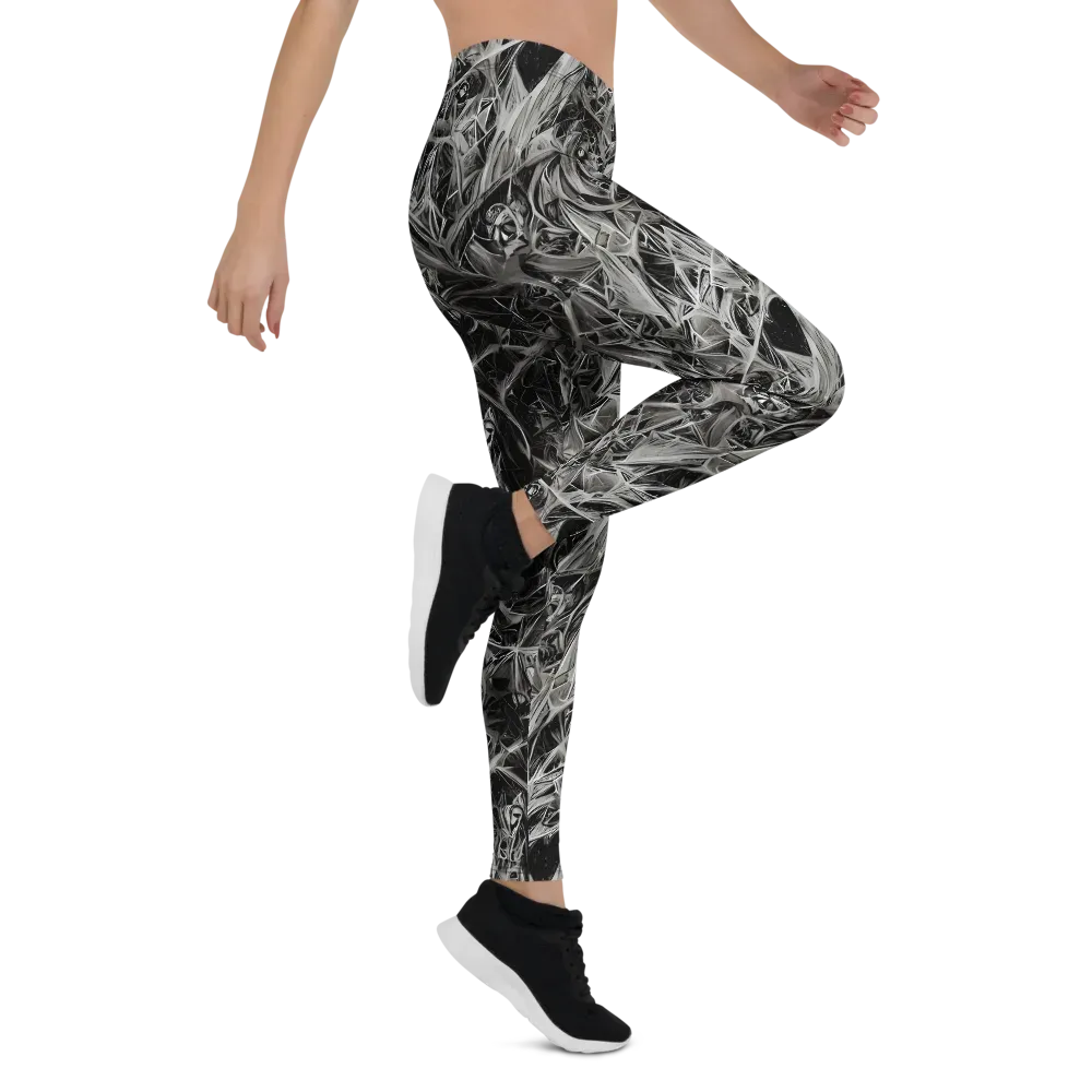 Silver Shatter on Leggings — Right