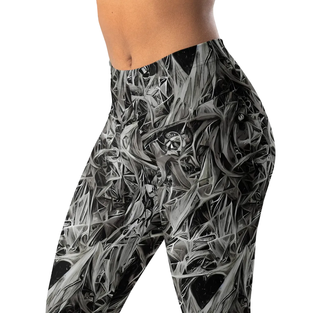 Silver Shatter on Leggings — Left Front