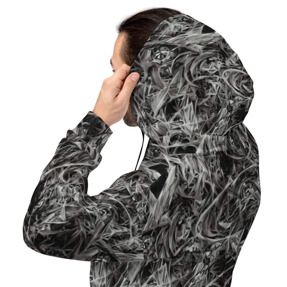 Silver Shatter on Hoodie — Back