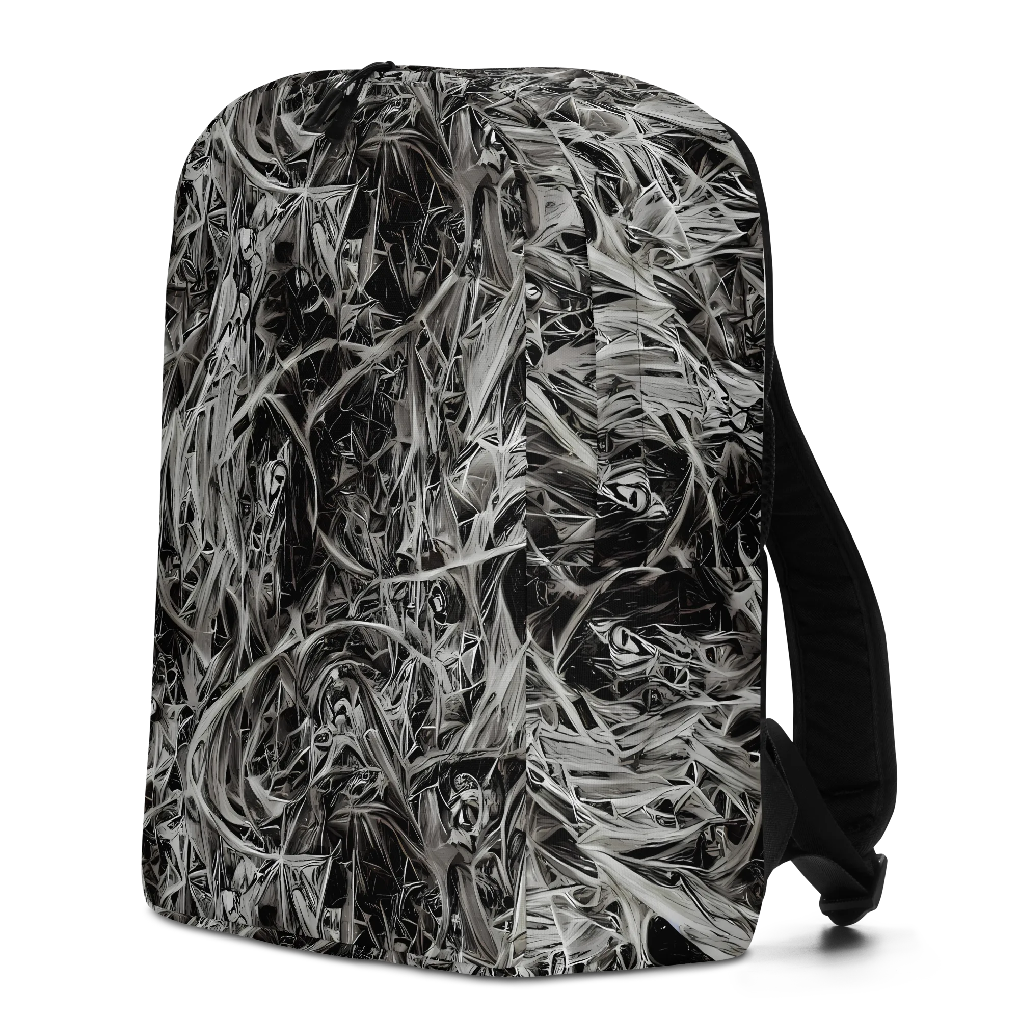 Silver Shatter on Minimalist Backpack — Left