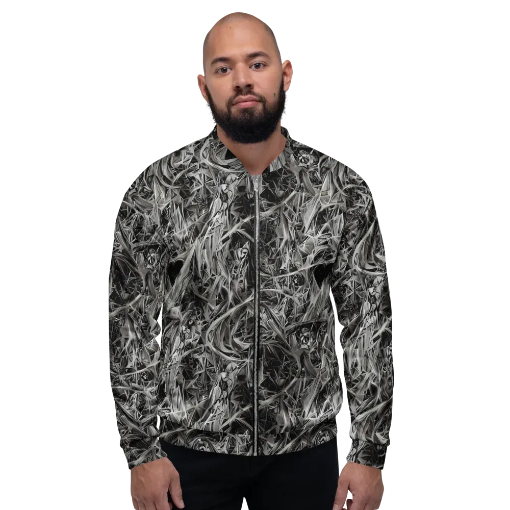 Silver Shatter on Bomber Jacket — Front