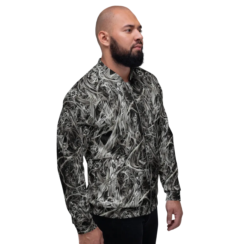 Silver Shatter on Bomber Jacket — Right