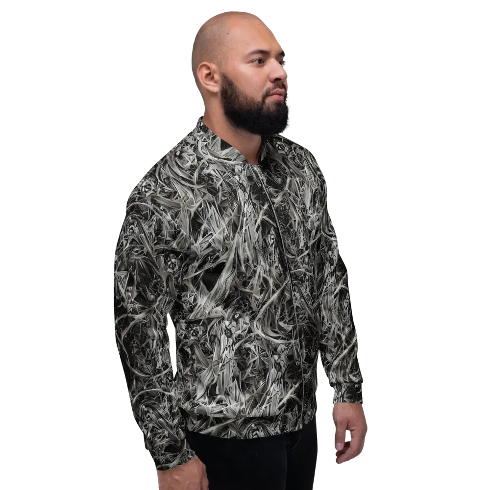 Silver Shatter on Bomber Jacket — Right