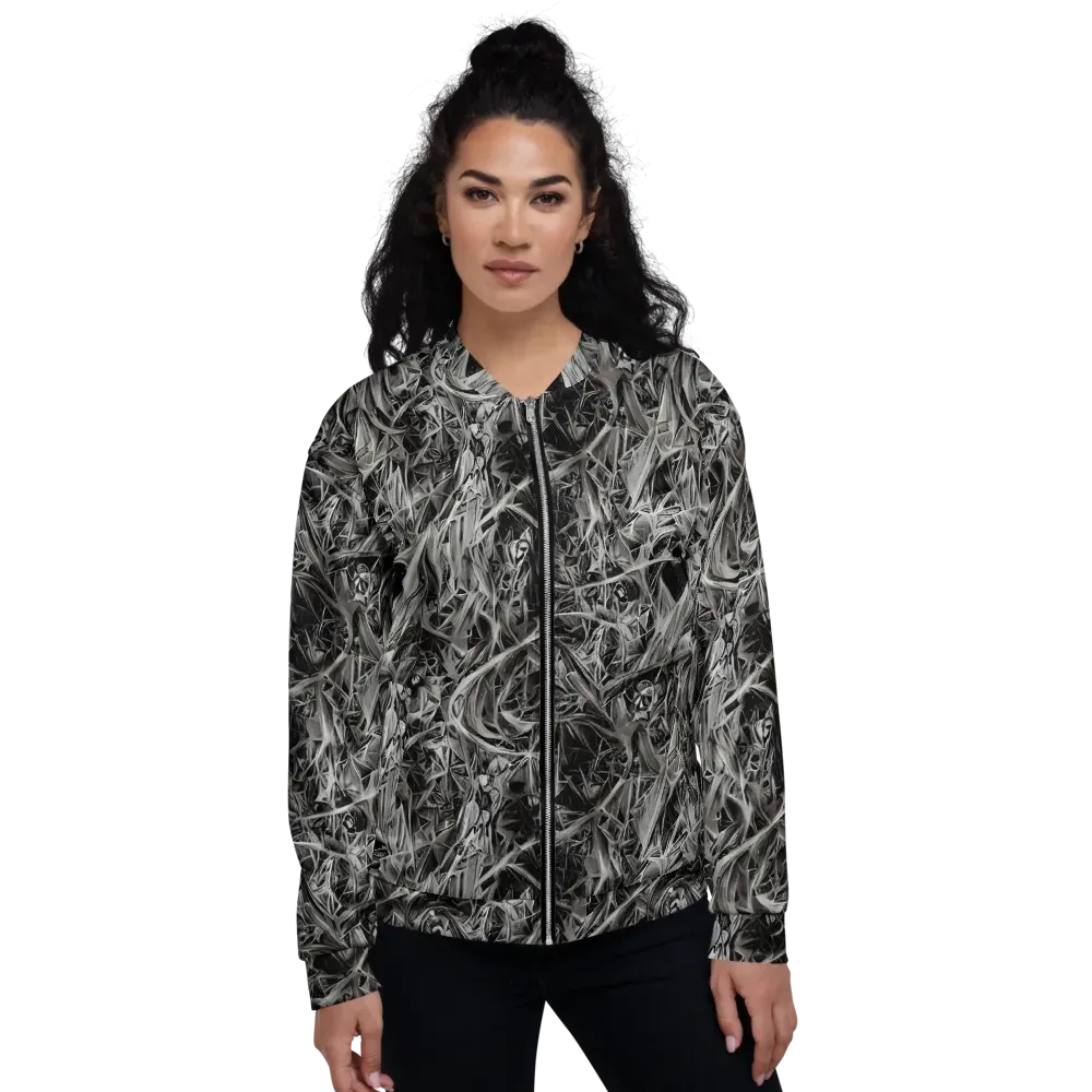 Silver Shatter on Bomber Jacket — Front