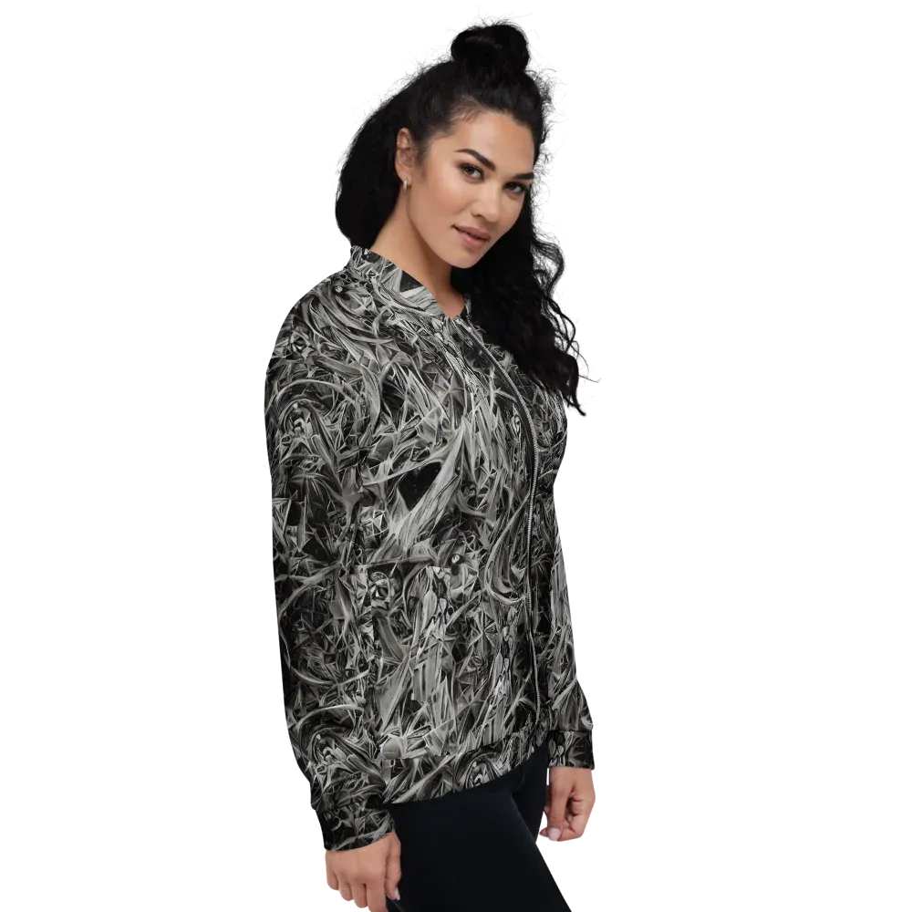 Silver Shatter on Bomber Jacket — Right