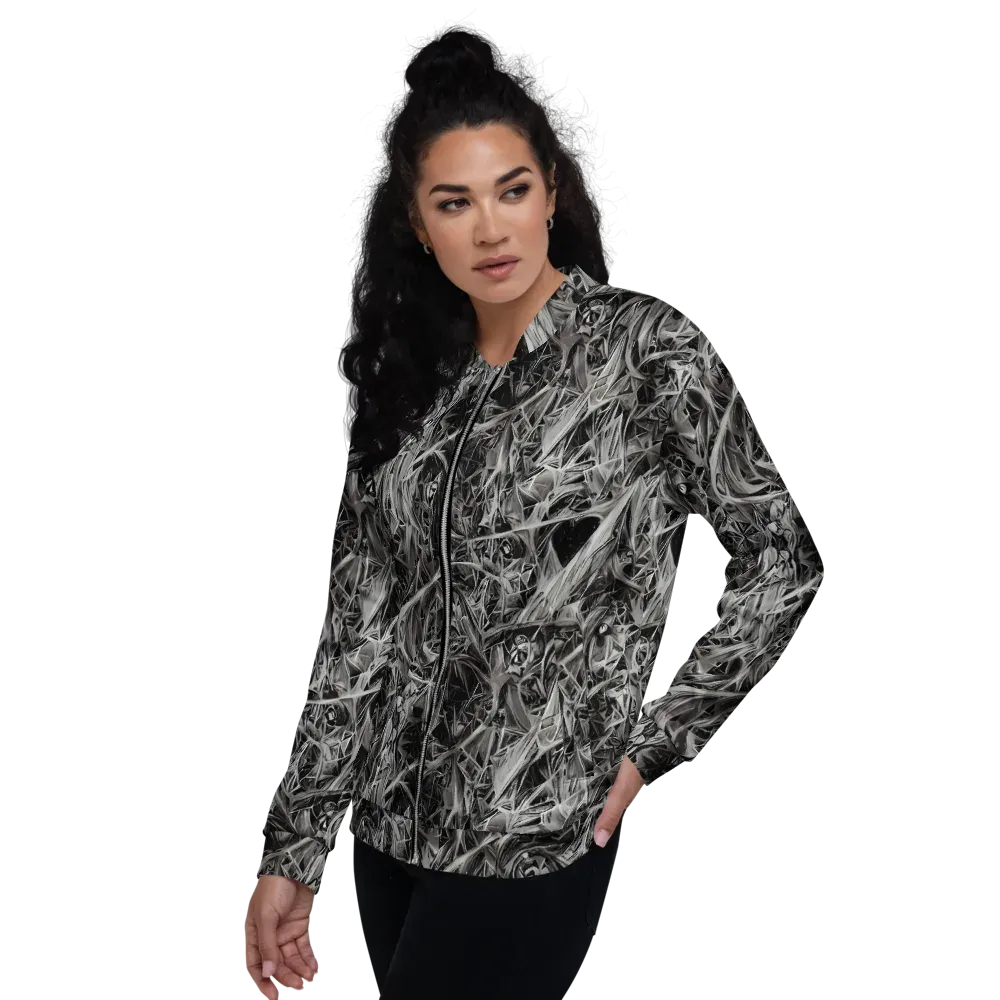 Silver Shatter on Bomber Jacket — Left