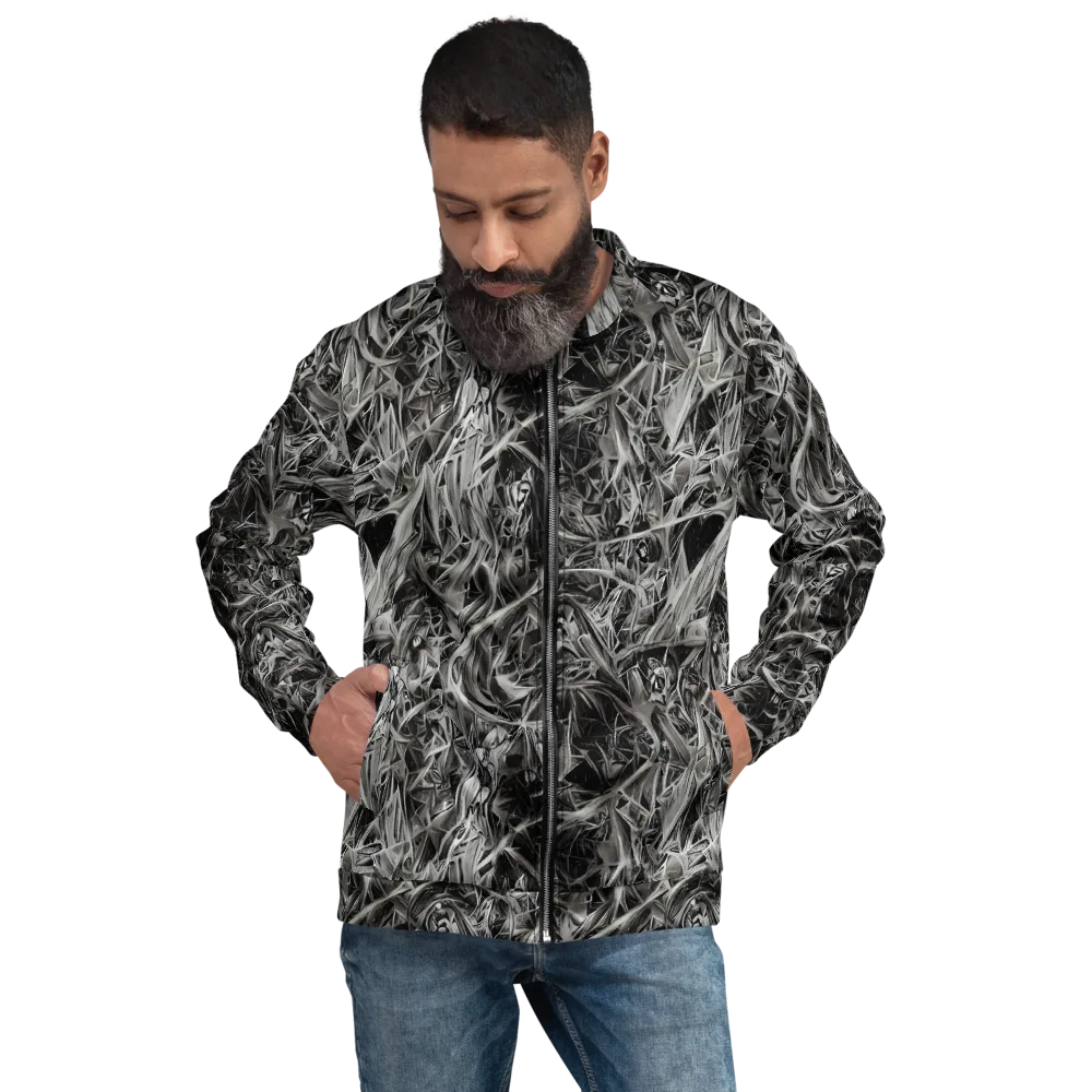 Silver Shatter on Bomber Jacket — Front
