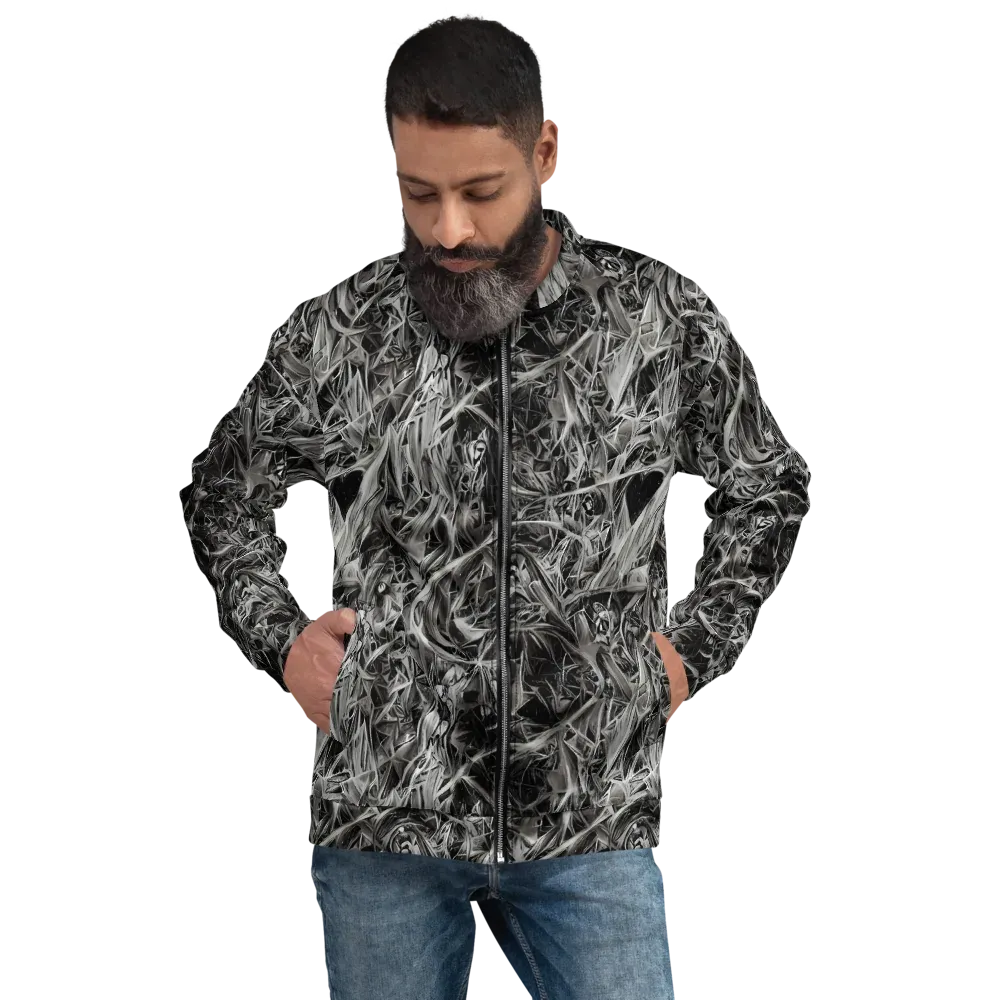 Silver Shatter on Bomber Jacket — Front