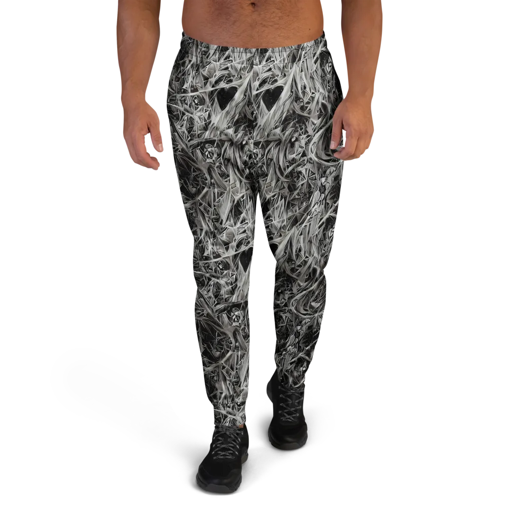 Silver Shatter on Men's Joggers — Front