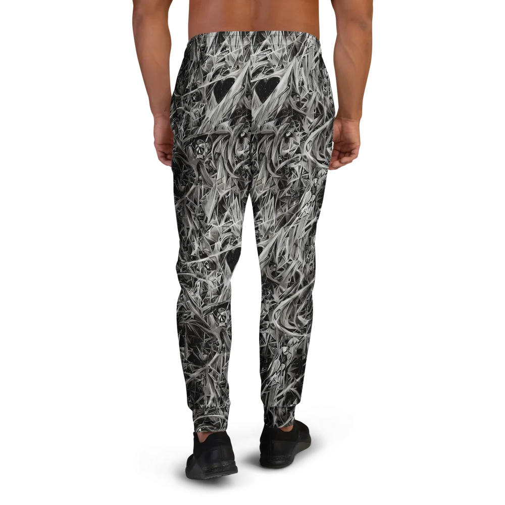 Silver Shatter on Men's Joggers — Back