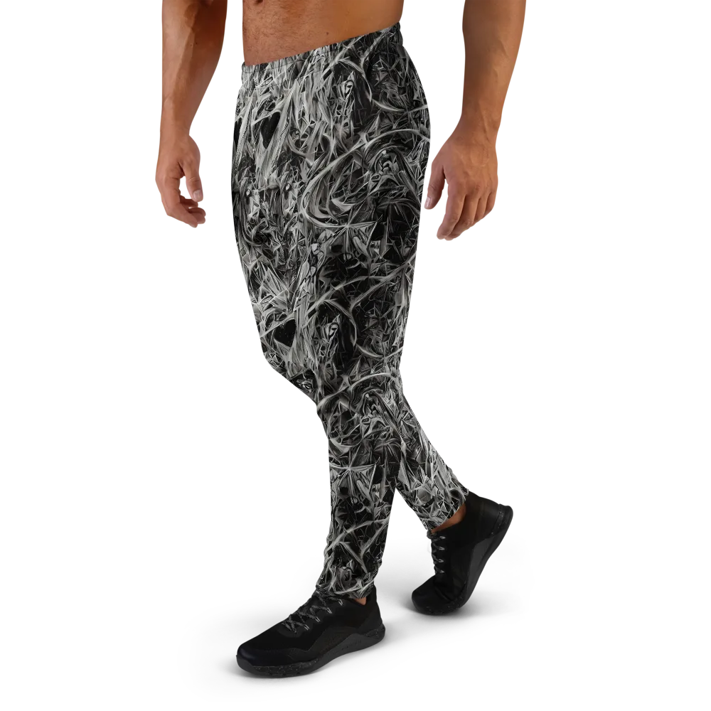 Silver Shatter on Men's Joggers — Left
