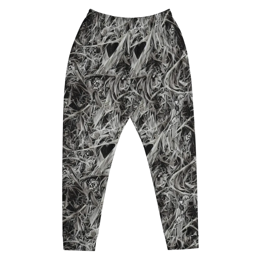Silver Shatter on Men's Joggers — Front