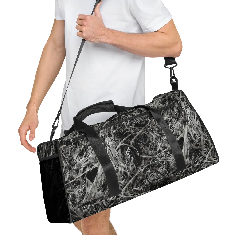 Silver Shatter on Duffle Bag — Right Front