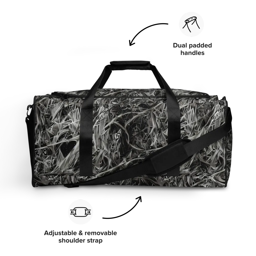 Silver Shatter on Duffle Bag — Front
