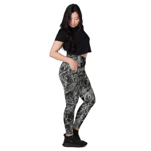 Silver Shatter on a Leggings with Pockets