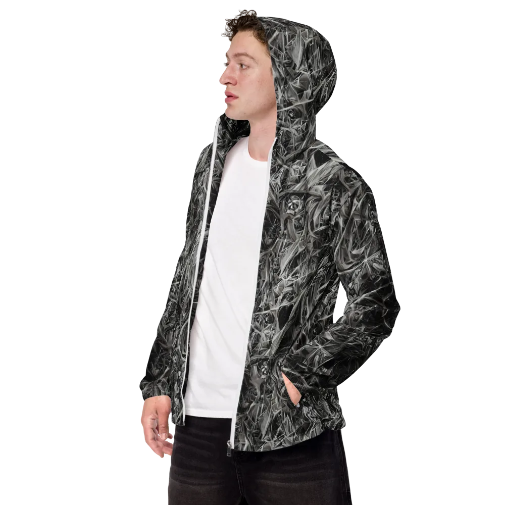 Silver Shatter on Men's Windbreaker — Left Front