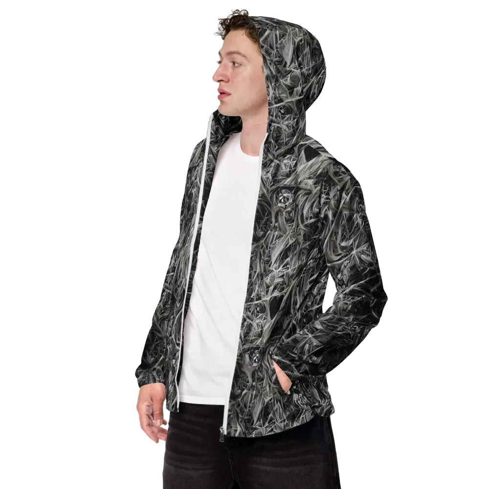 Silver Shatter on Men's Windbreaker — Left Front