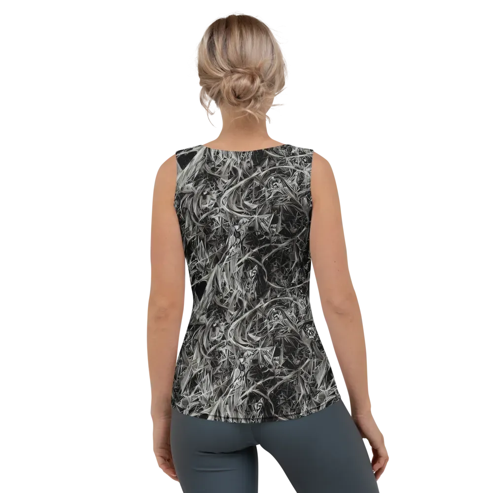 Silver Shatter on Women's Tank Top — Back