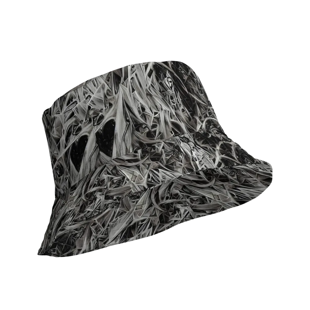 Silver Shatter on Reversible Bucket Hat — Product details Outside