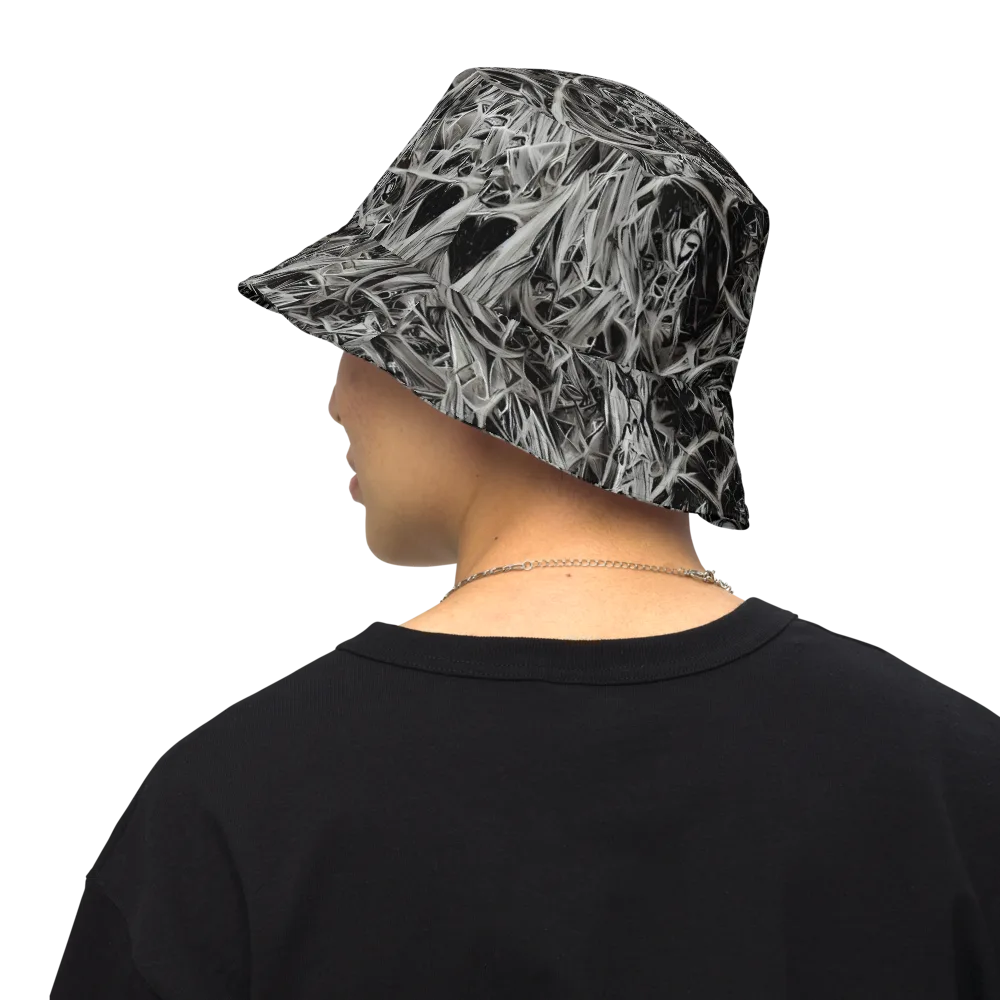 Silver Shatter on Reversible Bucket Hat — Back Inside