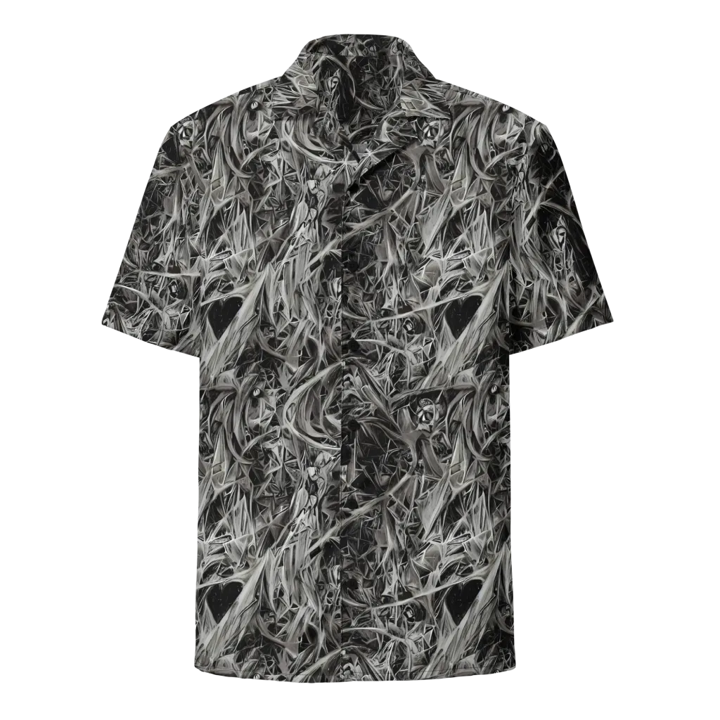 Silver Shatter on Button Shirt — Front