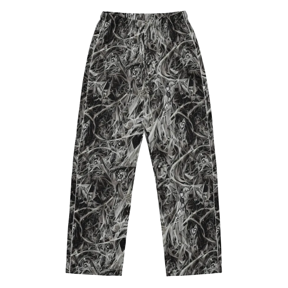 Silver Shatter on Women's Pajama Pants — Front