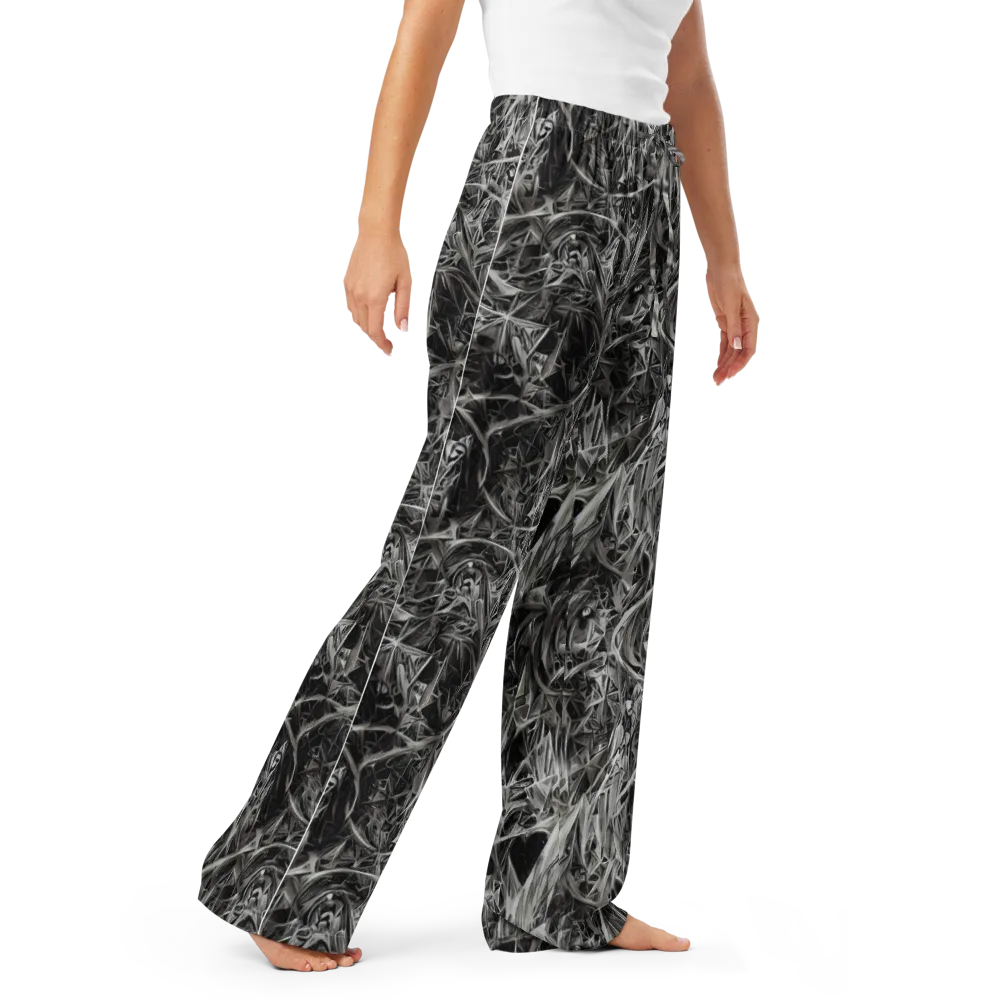 Silver Shatter on Women's Pajama Pants — Right Front