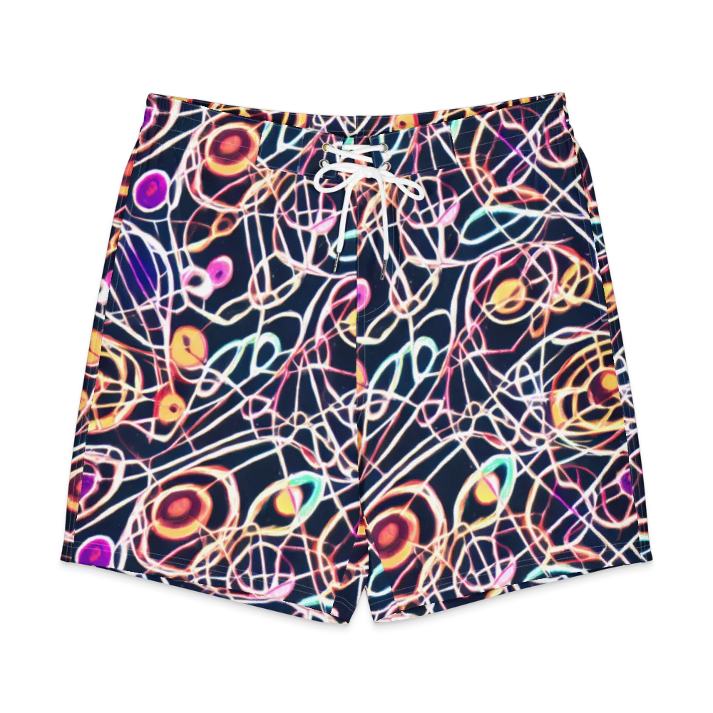 Galactic Entanglement on Men's Board Shorts — Front